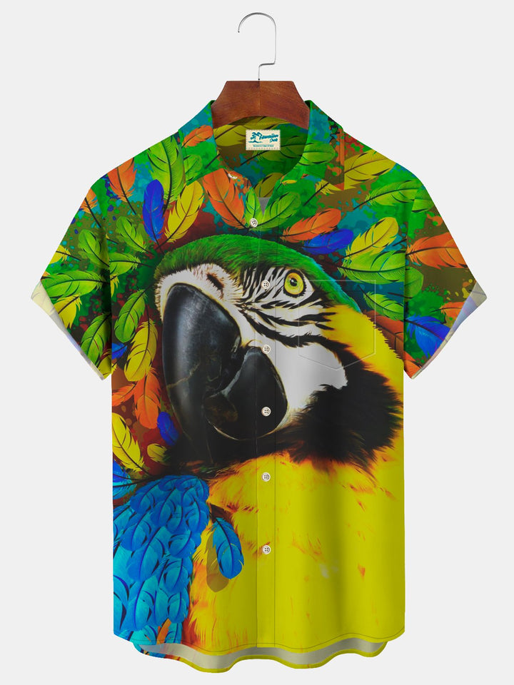 Alohadaddy Glaucous Macaw Beach Vacation TropicalBirds Men&
