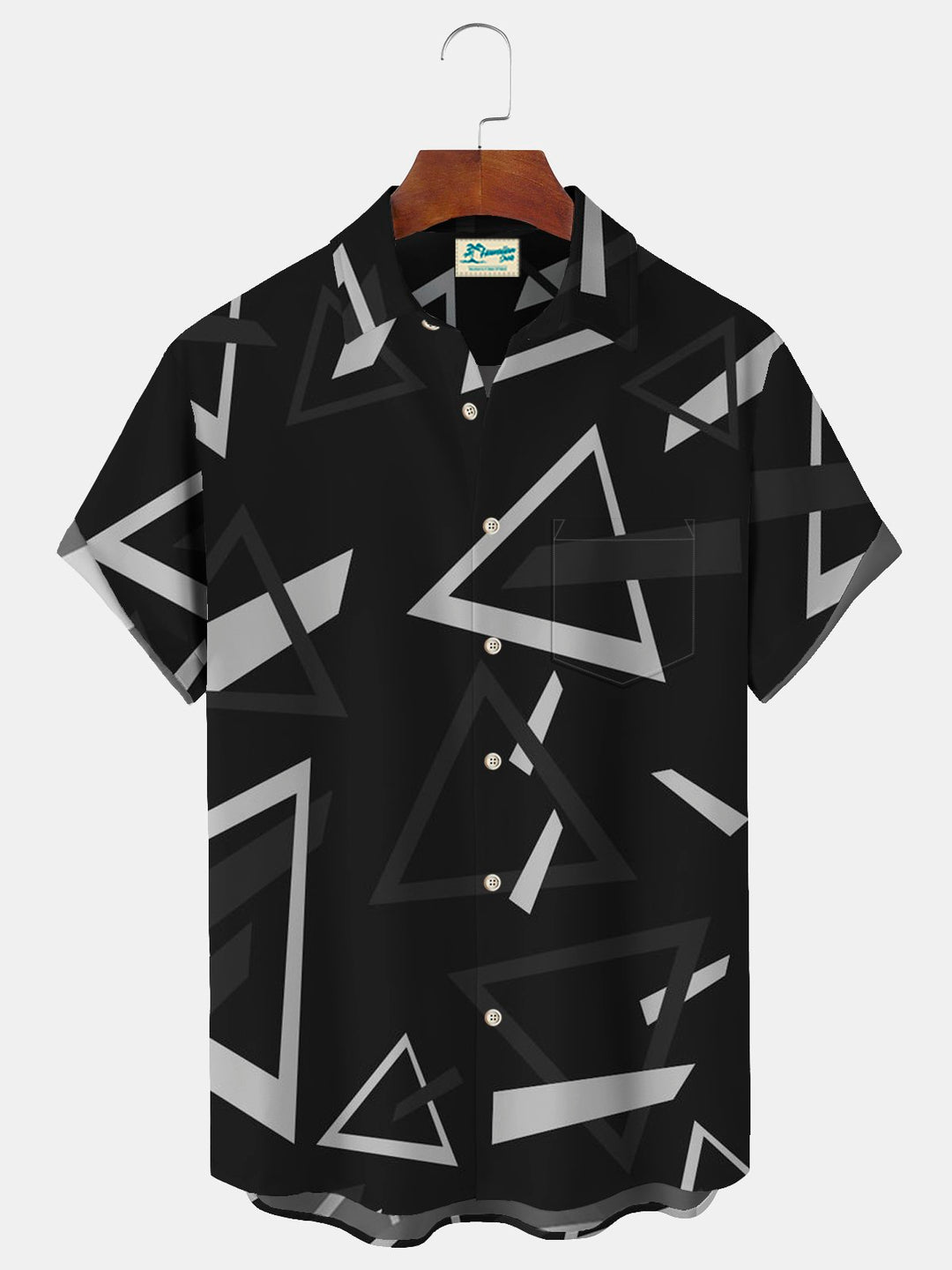 Alohadaddy Geometric Triangle Print Men&