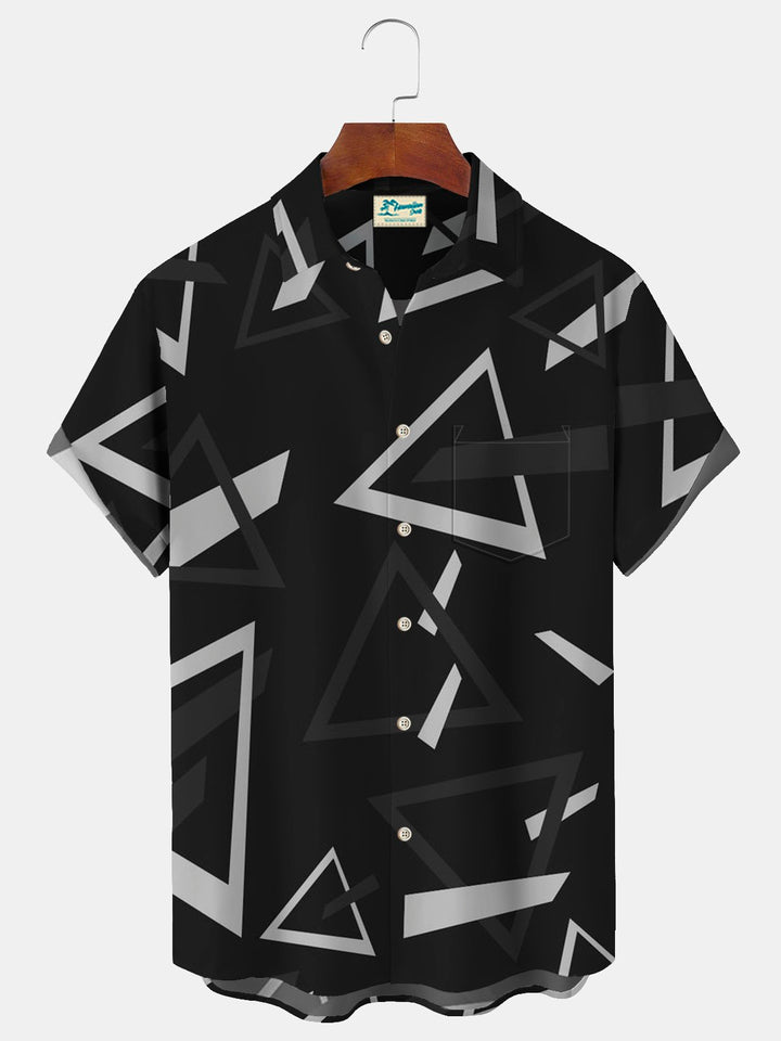 Alohadaddy Geometric Triangle Print Men&