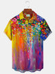 Alohadaddy Hawaiian Floral Print Men's Button Pocket Shirt