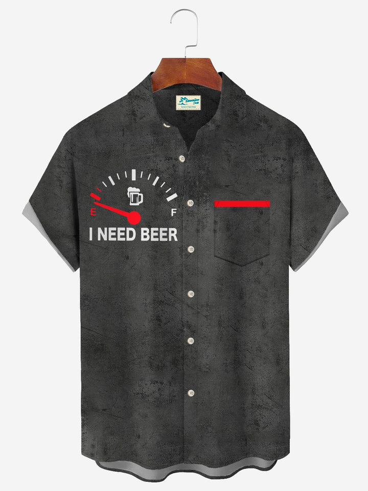 Alohadaddy Vintage Letter Print Men&