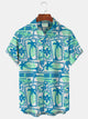 Alohadaddy Coconut Beach Resort Men's Hawaiian Shirt Pocket Shirt
