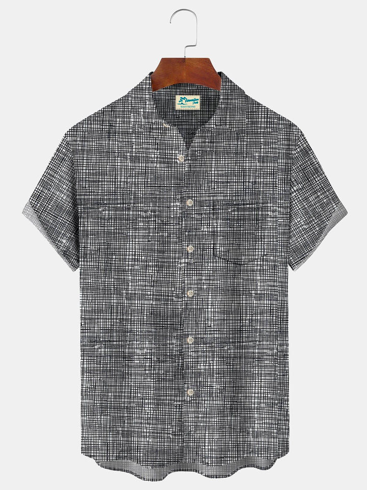 Alohadaddy Vintage Geometric Art Gray Men&