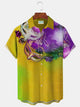 Alohadaddy Masquerade Carnival Resort Men's Hawaiian Shirt Stretch Garment Aloha Camp Pocket Shirt
