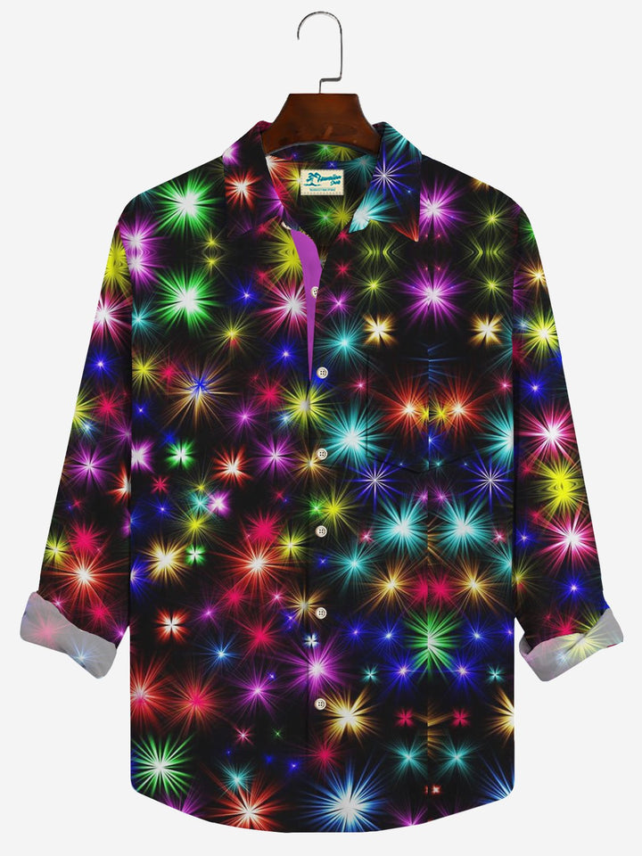 Alohadaddy Holiday Christmas Fireworks Print Men&