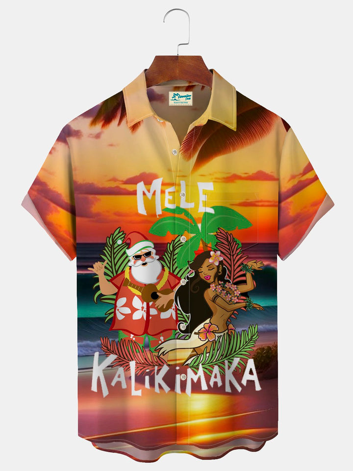 Alohadaddy Christmas Beach Vacation Red Men&