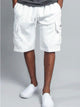 Pantalones cortos cargo rectos, holgados y con múltiples bolsillos para hombre