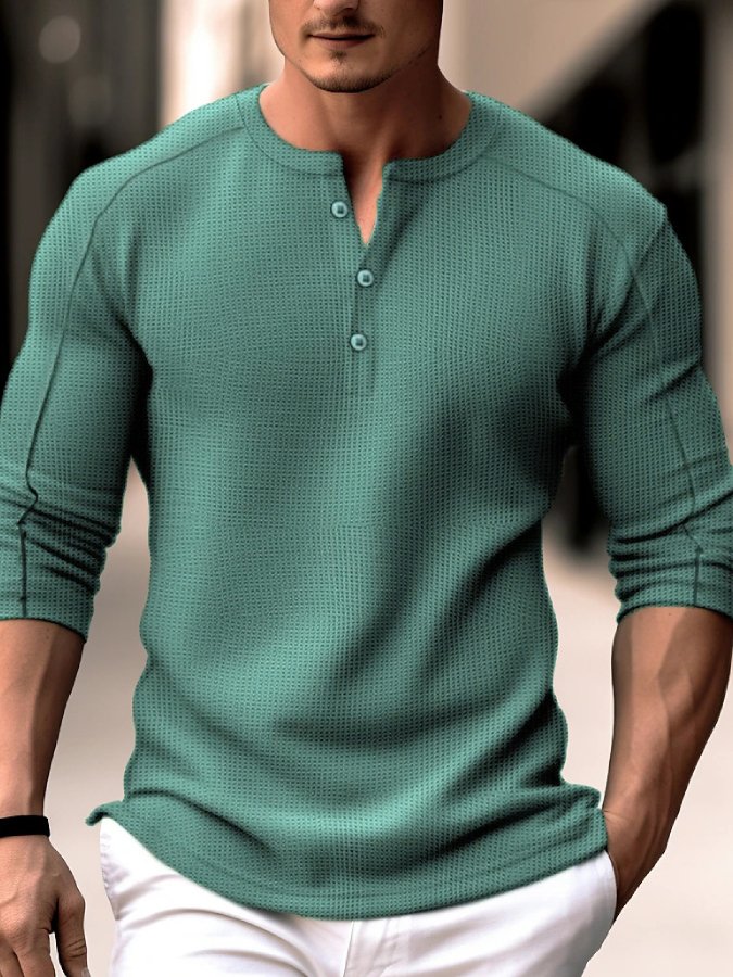 Casual Stand Collar Plain Shirts &amp; Tops