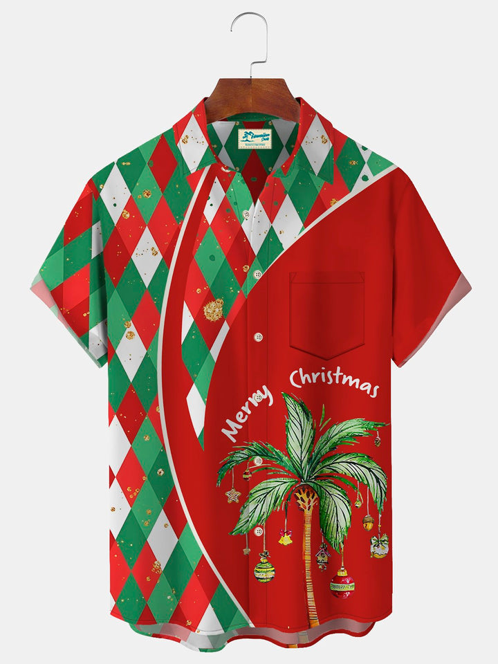 Alohadaddy Christmas Coconut Diamond Red Men&