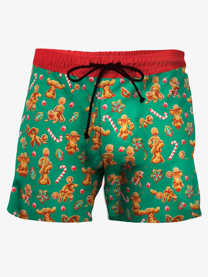 Alohadaddy Gingerbread Ball Pouch Underwear With Fly