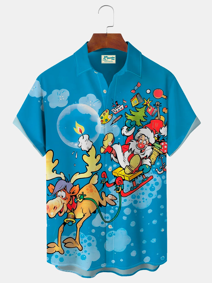 Alohadaddy Christmas Holiday Blue Men&
