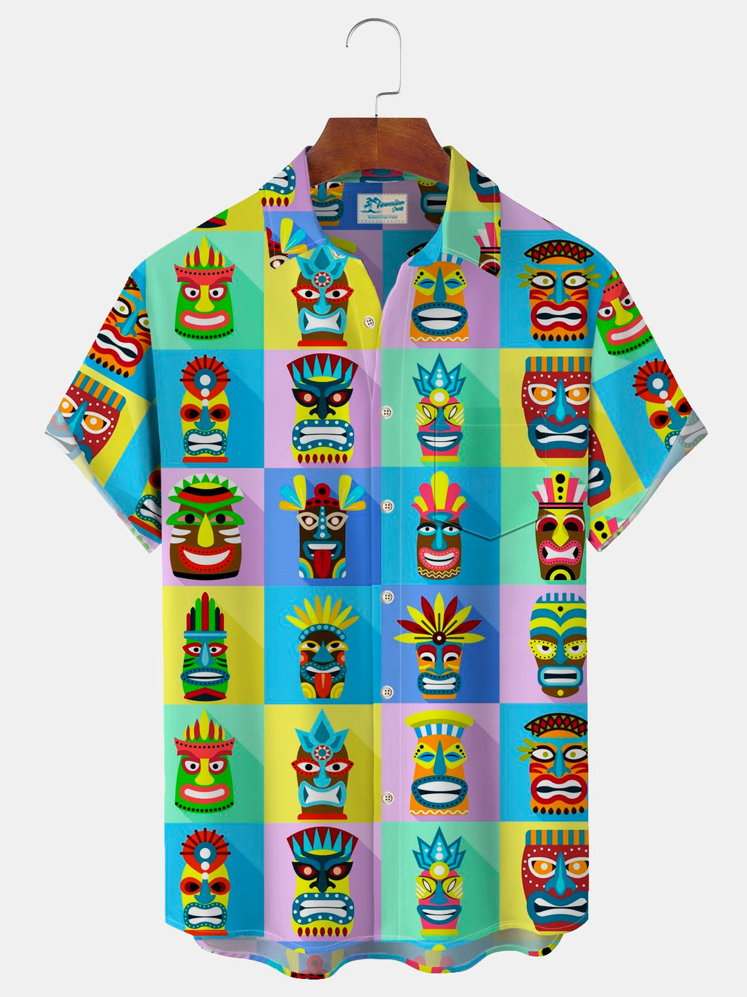 Alohadaddy Hawaiian Tiki Print Men&