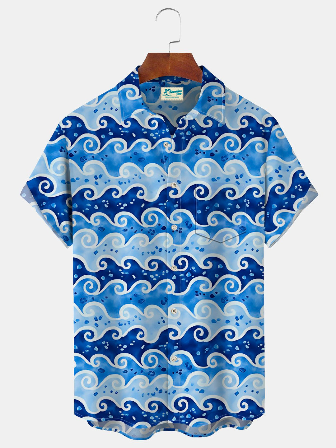 Alohadaddy Vintage Japanese Wave Blue Men&
