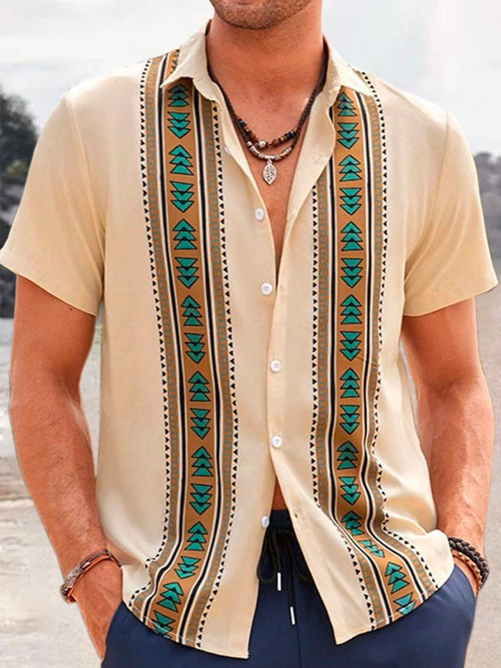 Alohadaddy Retro Geometric Printed Men&