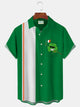 Alohadaddy St Patrick's Day Printed Men's Button Pocket Shirt