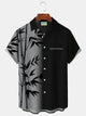 Alohadaddy Hawaiian Bamboo Ombre Printed Men's Button Pocket Shirt