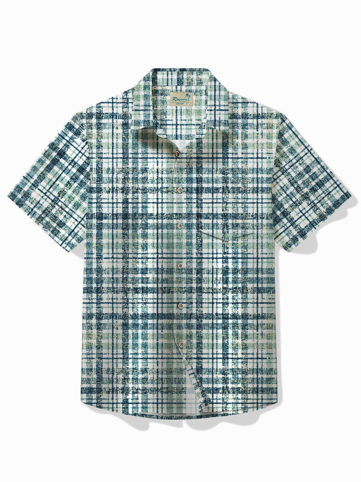 Alohadaddy Basic Plaid Print Men&