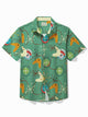 Alohadaddy Retro Mid-Century Geometric Men's Hawaiian Shirt Oversized Stretch Aloha Shirt