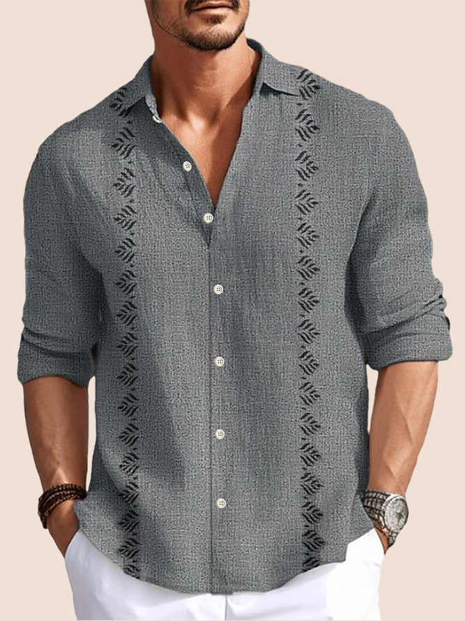 Alohadaddy Retro Geometric Textured Print Men&
