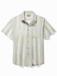 Alohadaddy Basic Striped Men's Hawaiian Shirt Stretch Easy Care Pocket Camping Shirt Big Tall