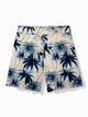 Alohadaddy Hawaiian Coconut Tree 3D Printed Men's Beach Shorts Casual Pants