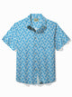 Alohadaddy Basic Men's Vintage Shirt Geometric Print Oversized Stretch Pocket Shirt
