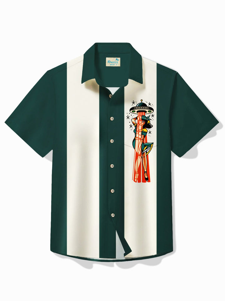 Alohadaddy Vintage Bowling Pin Up Girls Printed Hawaiian Shirt Plus Size Holiday Shirt