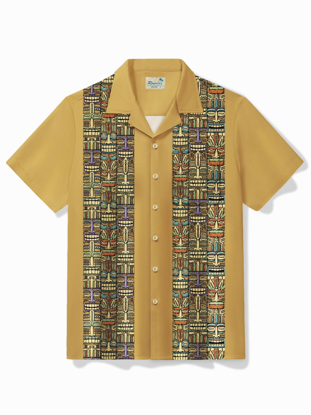Camisa hawaiana retro de bolos para hombre de Alohadaddy, camisa de camping con bolsillo y estampado Tiki