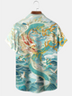 As Picture Casual Chinoiserie & Oriental Cotton-Blend Shirts & Tops
