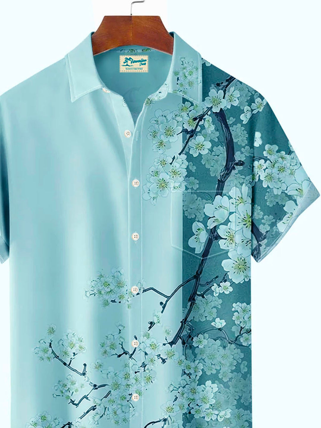 Alohadaddy Hawaiian Floral Plum Blossom Cherry Blossom Men&