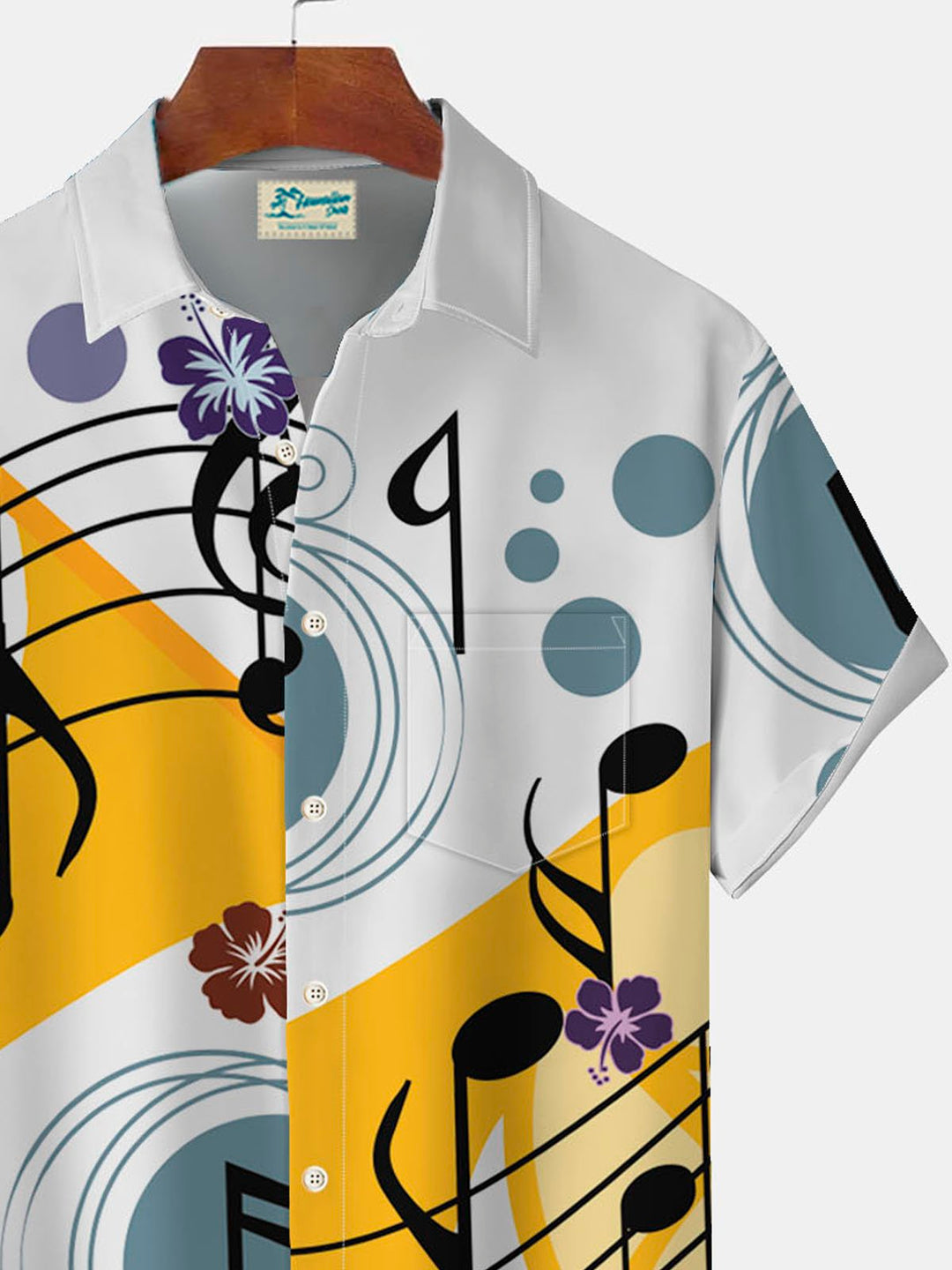 Alohadaddy Music Note Print Men&