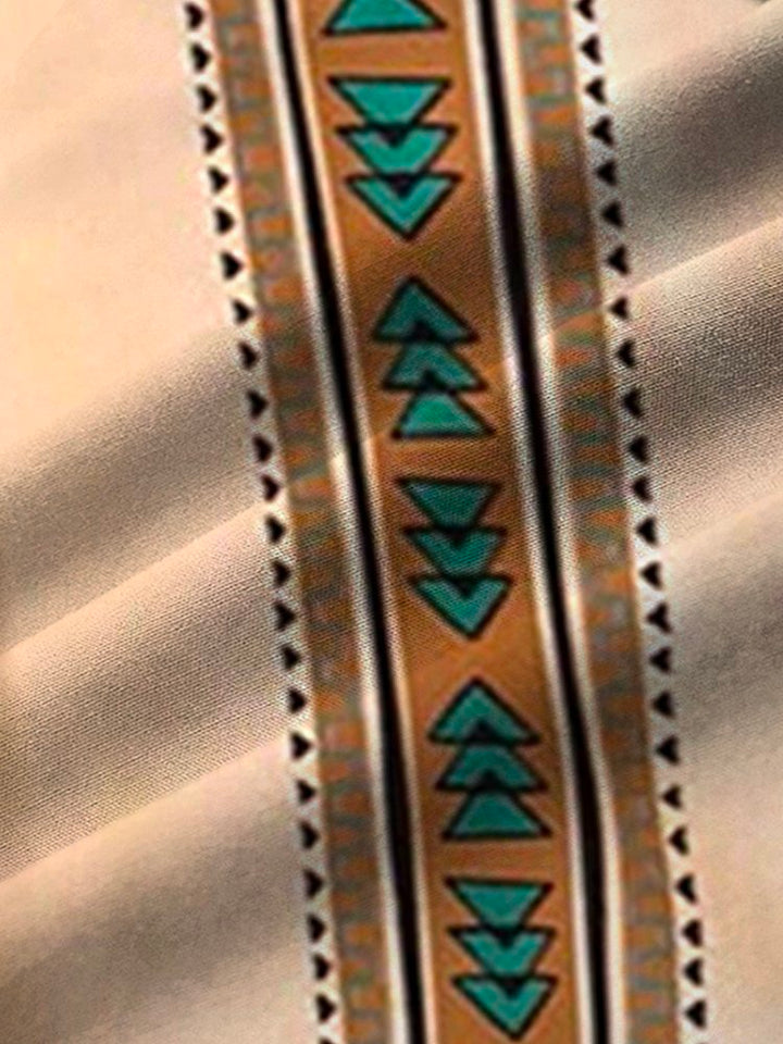 Alohadaddy Retro Geometric Printed Men&