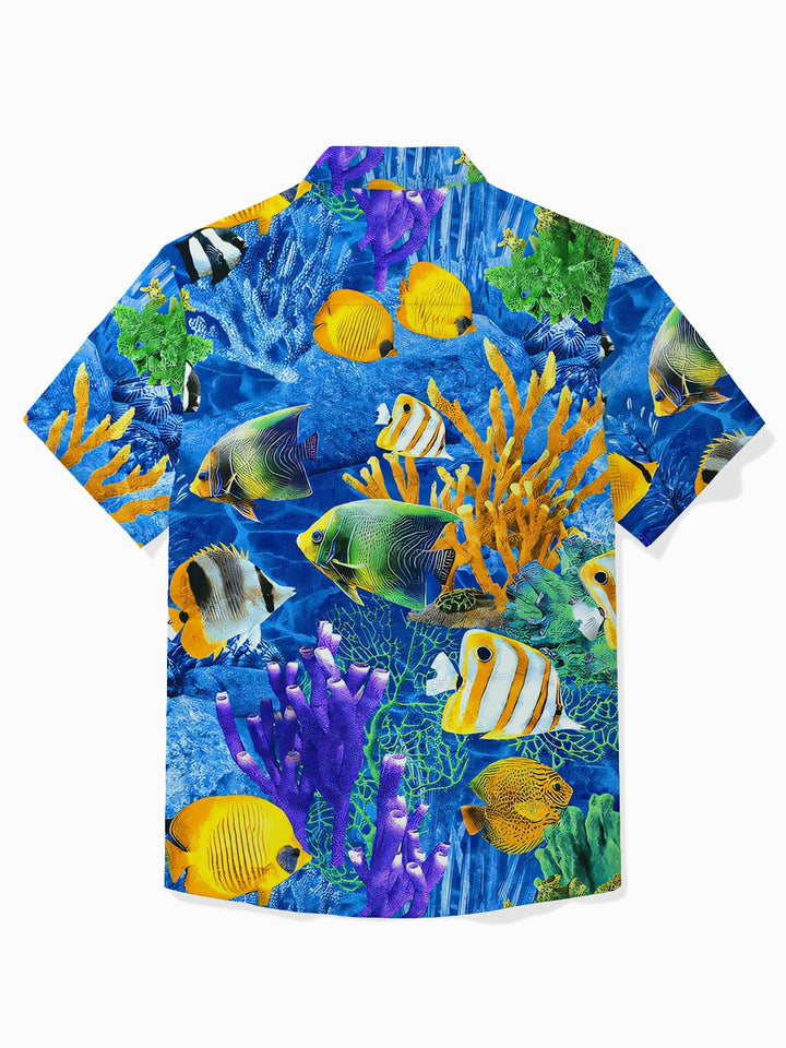 Alohadaddy Hawaiian Sea Life Fish Print Men&