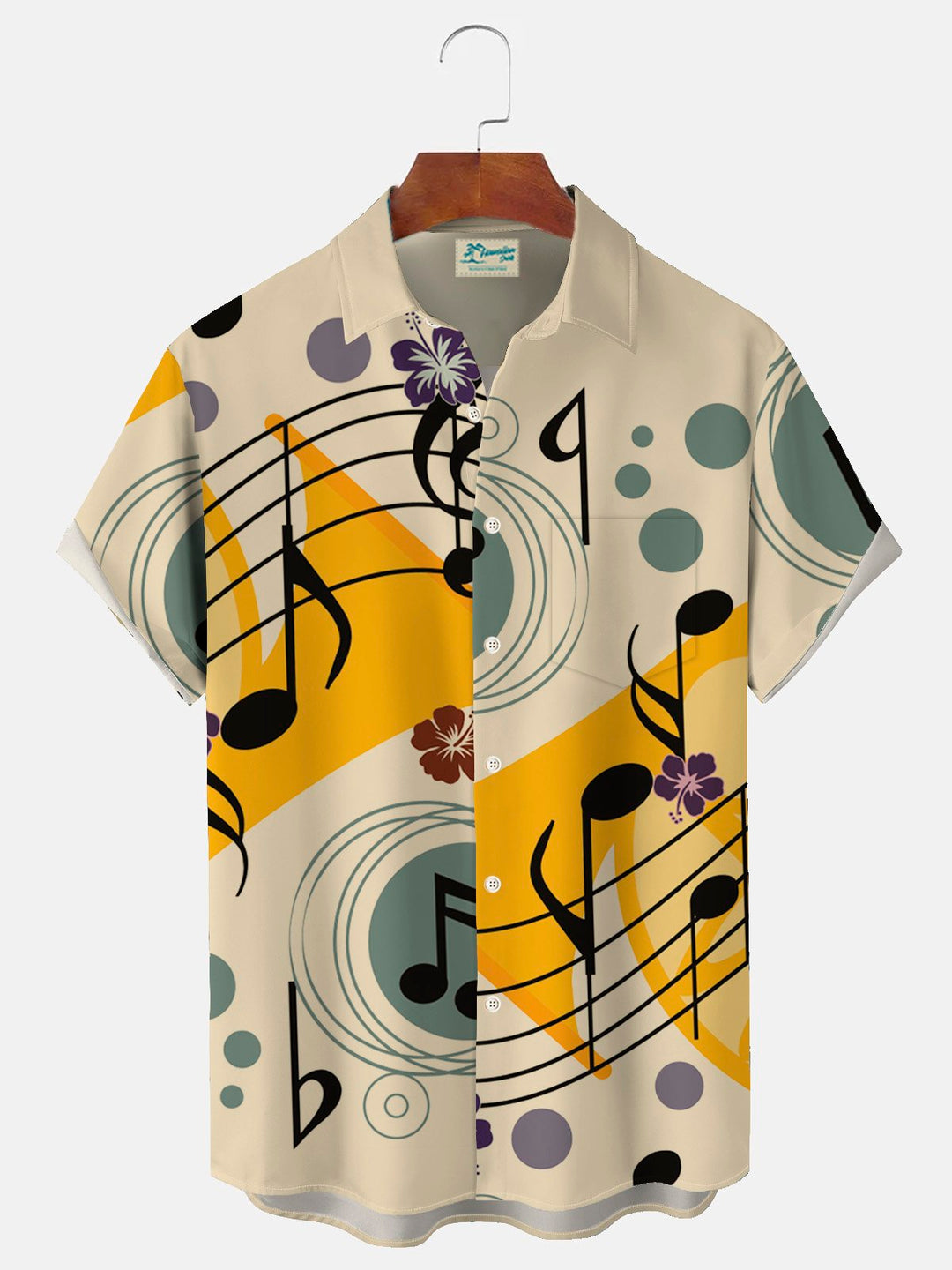Alohadaddy Music Note Print Men&