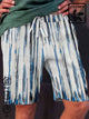 Alohadaddy Cotton and linen retro gradient men's casual breathable shorts