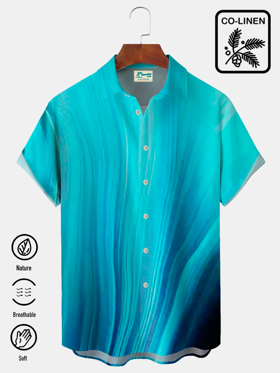 Alohadaddy Cotton Linen Gradient Men&
