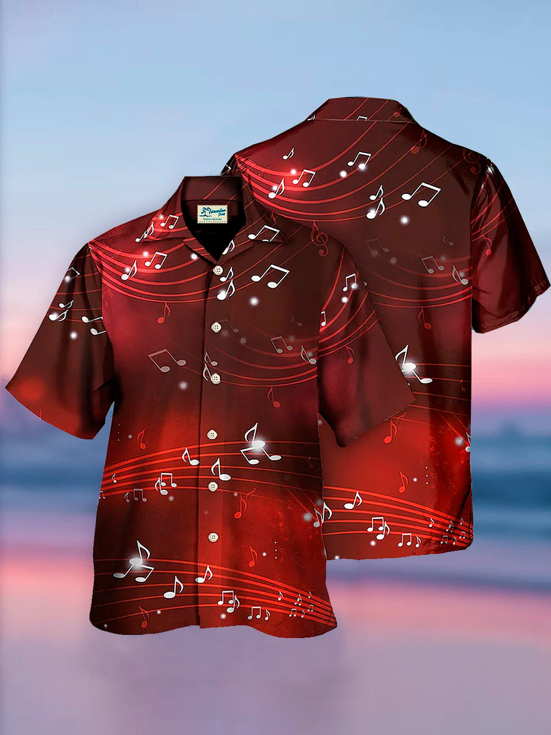 Alohadaddy Music Note Music Print Men&