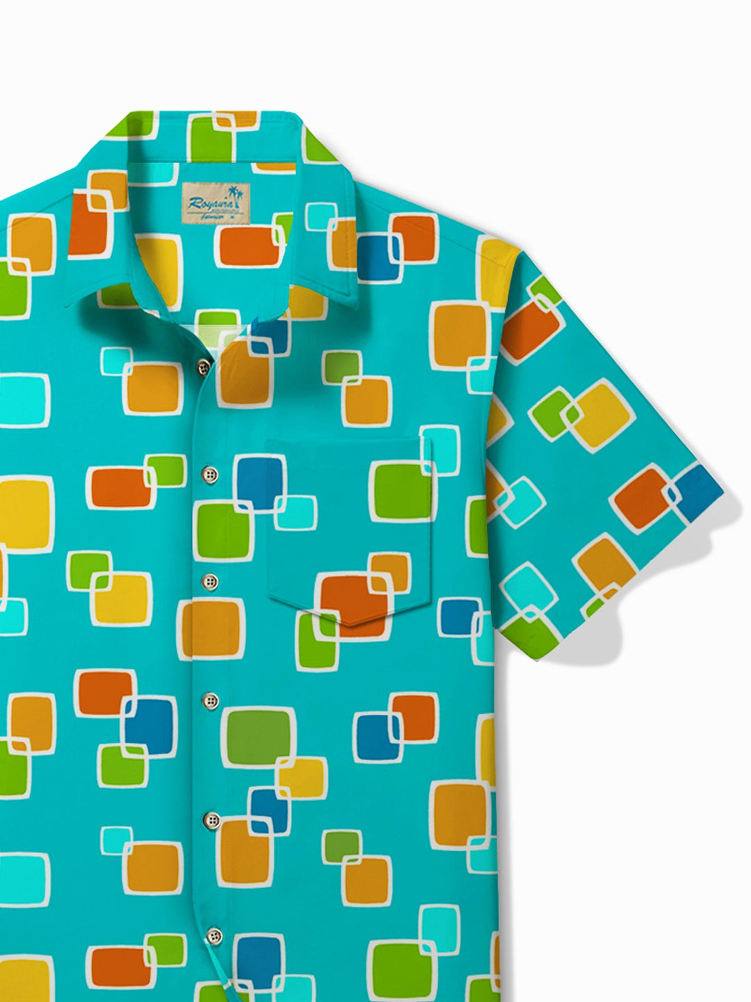 Alohadaddy Vintage Casual Mid-Century Blue Men&