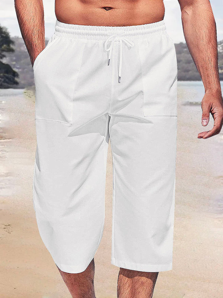 Alohadaddy Cotton linen plain men&