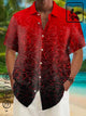 Camisa informal de manga corta con bolsillo en el pecho y ondas de algodón y cáñamo de Alohadaddy