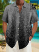 Camisa informal de manga corta con bolsillo en el pecho y ondas de algodón y cáñamo de Alohadaddy