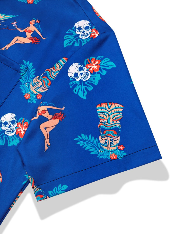 Alohadaddy Hawaiian Tiki Print Men&