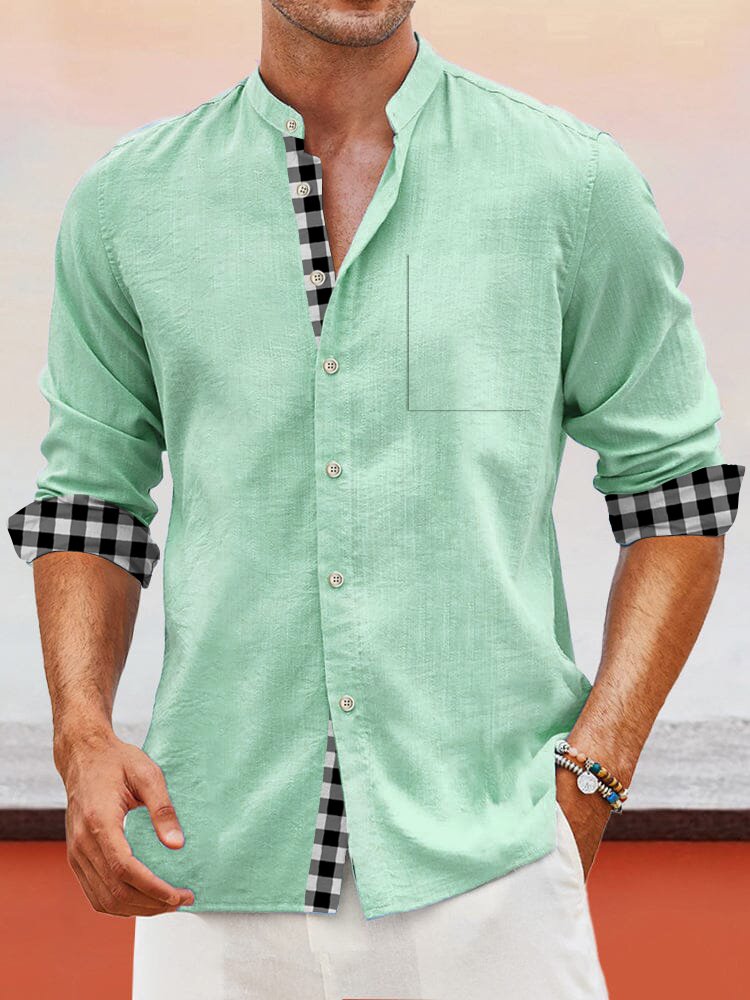 Alohadaddy Basic Stand Collar Men&