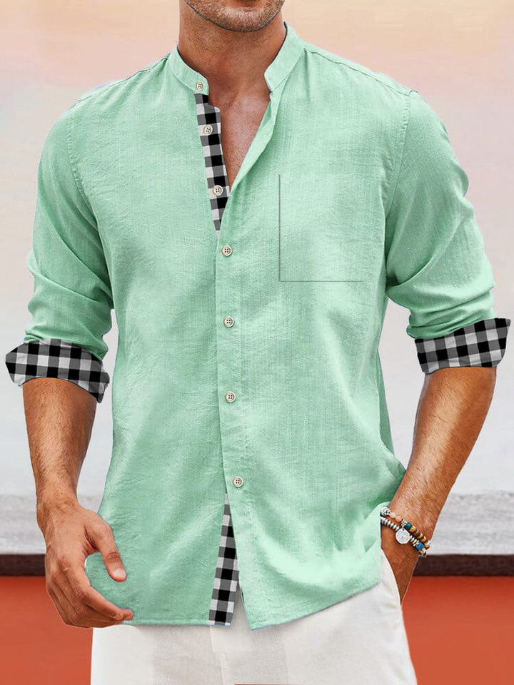 Alohadaddy Basic Stand Collar Men&
