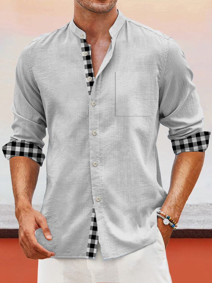 Alohadaddy Basic Stand Collar Men&