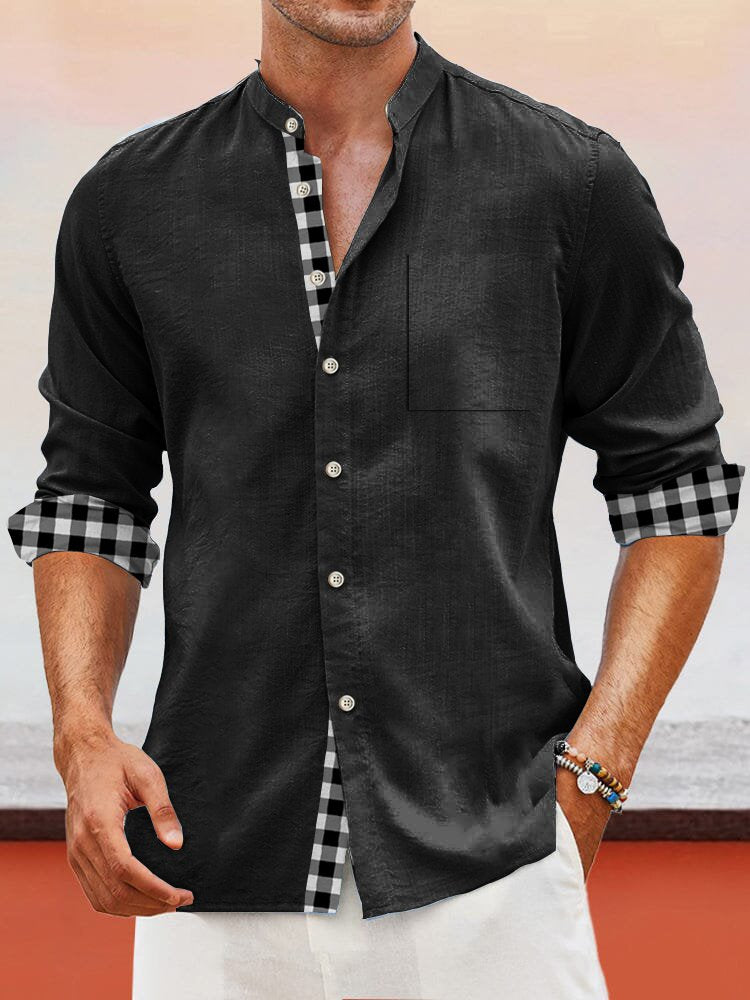 Alohadaddy Basic Stand Collar Men&