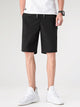 Alohadaddy Loose Solid Color Cropped Pants Breathable Beach Sweatpants Shorts