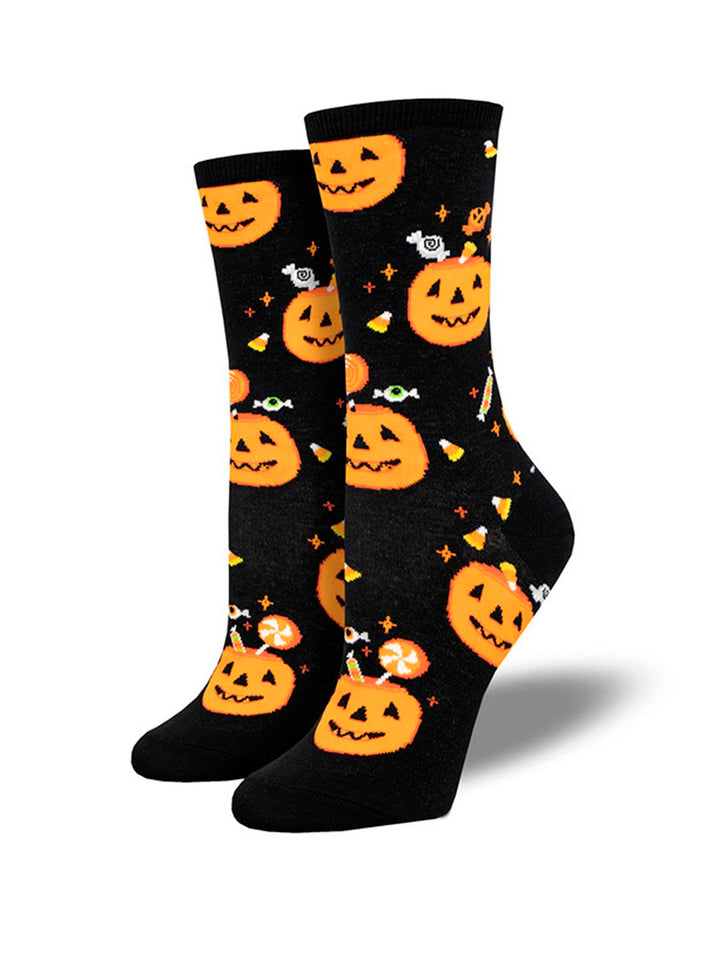 Alohadaddy Halloween pumpkin print socks