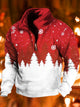 Alohadaddy Men's Christmas Print Quarter-Zip Sweatshirt
