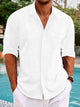 Alohadaddy Men's Basic Cargo Pocket Long Sleeve Shirt